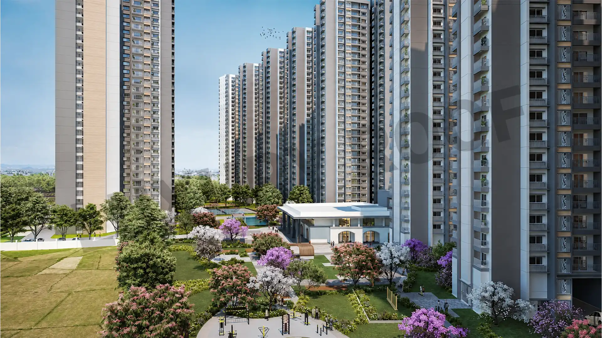 Meridian Park At The Prestige City Facade Sarjapur Road Bangalore Meridian Park At The Prestige City Facade Sarjapur Road Bangalore