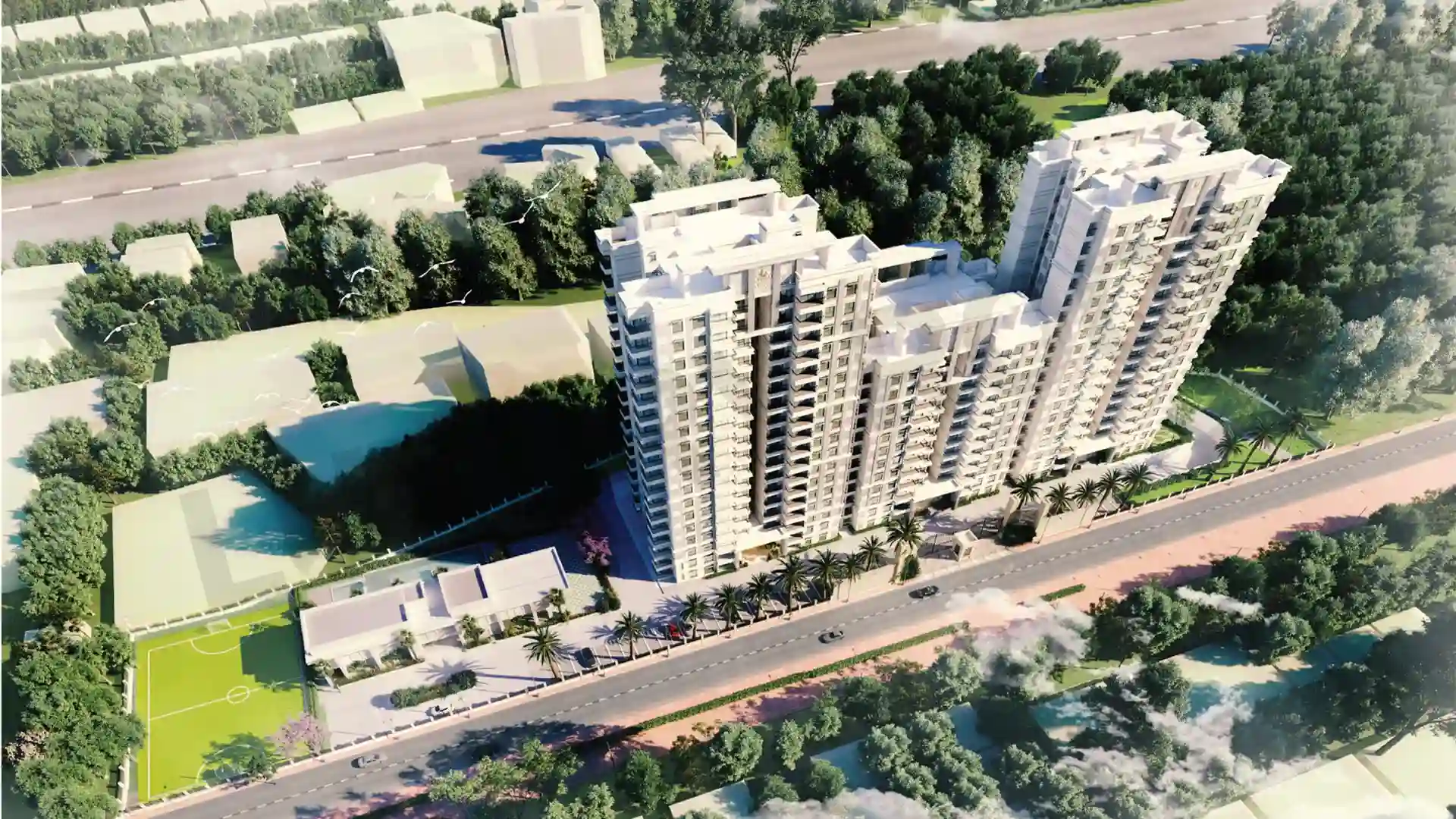 Prestige Elm Park Aerial View Mayberry Rd Channasandra Bengaluru