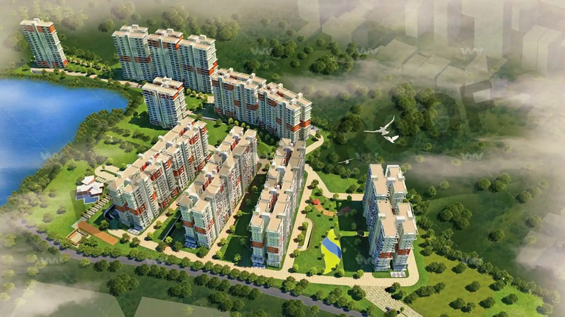 Prestige Ferns Residency Aerial View Haralur Main Rd Eastwood Twp Bengaluru Prestige Ferns Residency Aerial View Haralur Main Rd Eastwood Twp Bengaluru