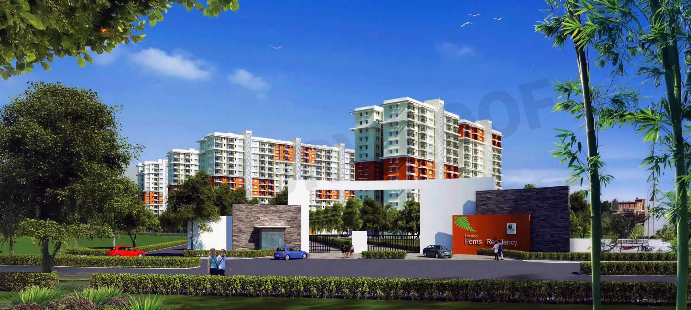 Prestige Ferns Residency Entrance Haralur Main Rd Eastwood Twp Bengaluru