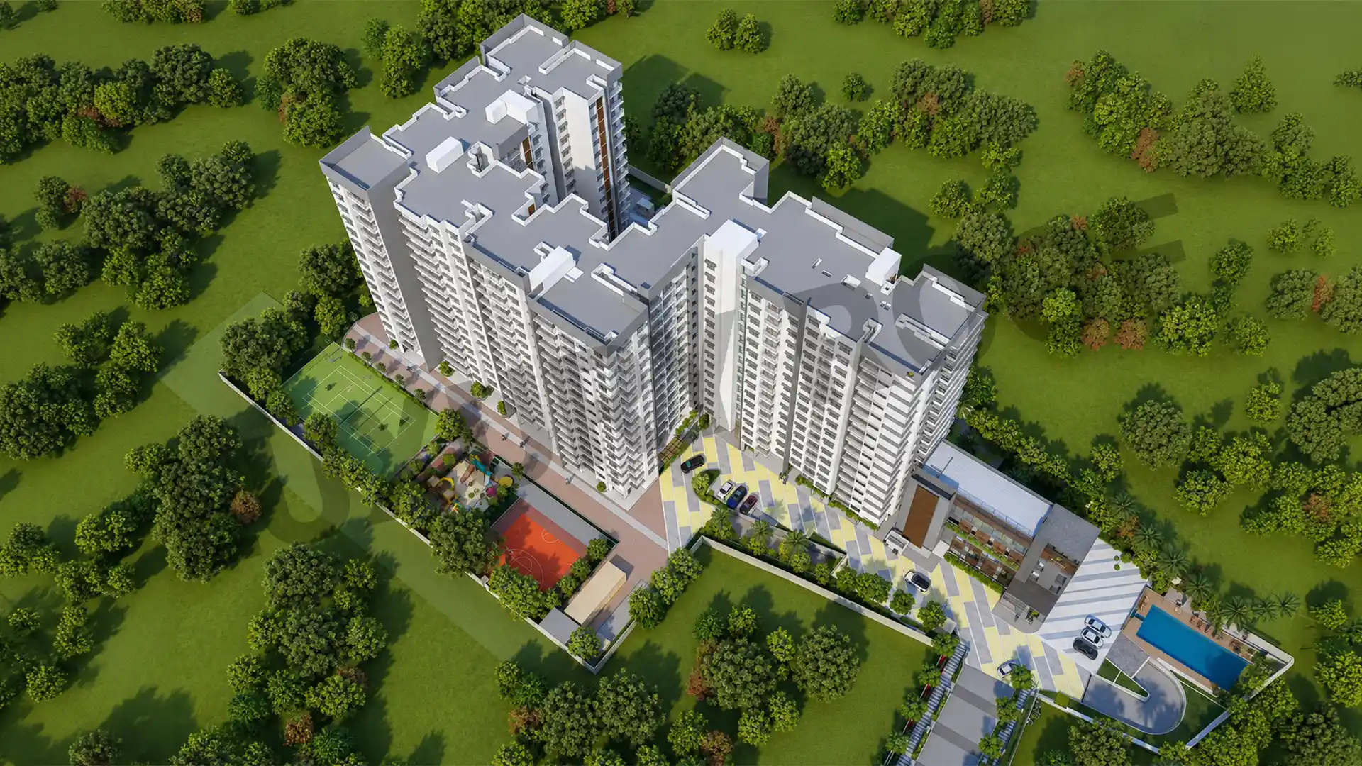 Prestige Glenbrook Aerial View Whitefield Bangalore Prestige Glenbrook Aerial View Whitefield Bangalore