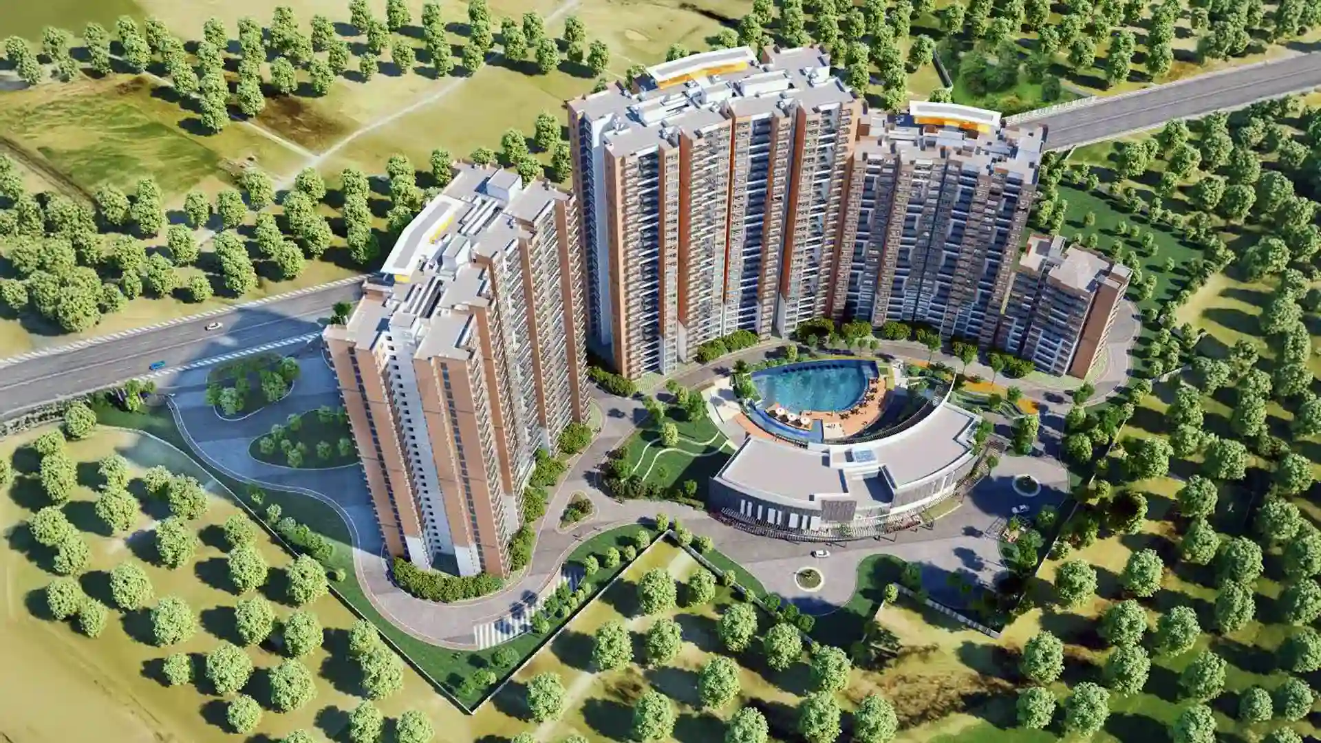 Prestige Serenity Shores Aerial View Marathahalli Sarjapurrd Whitefield Bengaluru