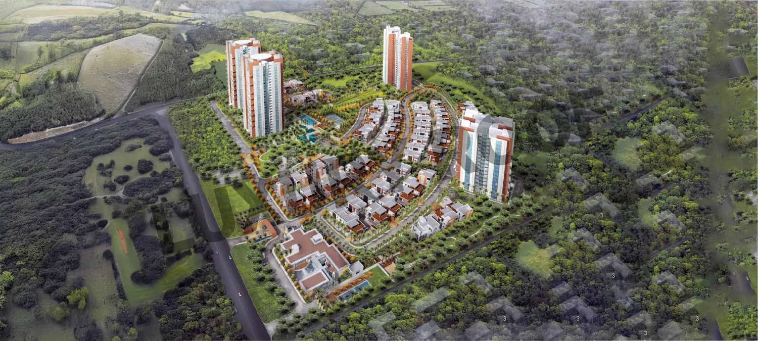 Prestige White Meadows Aerial View Whitefield Bengaluru