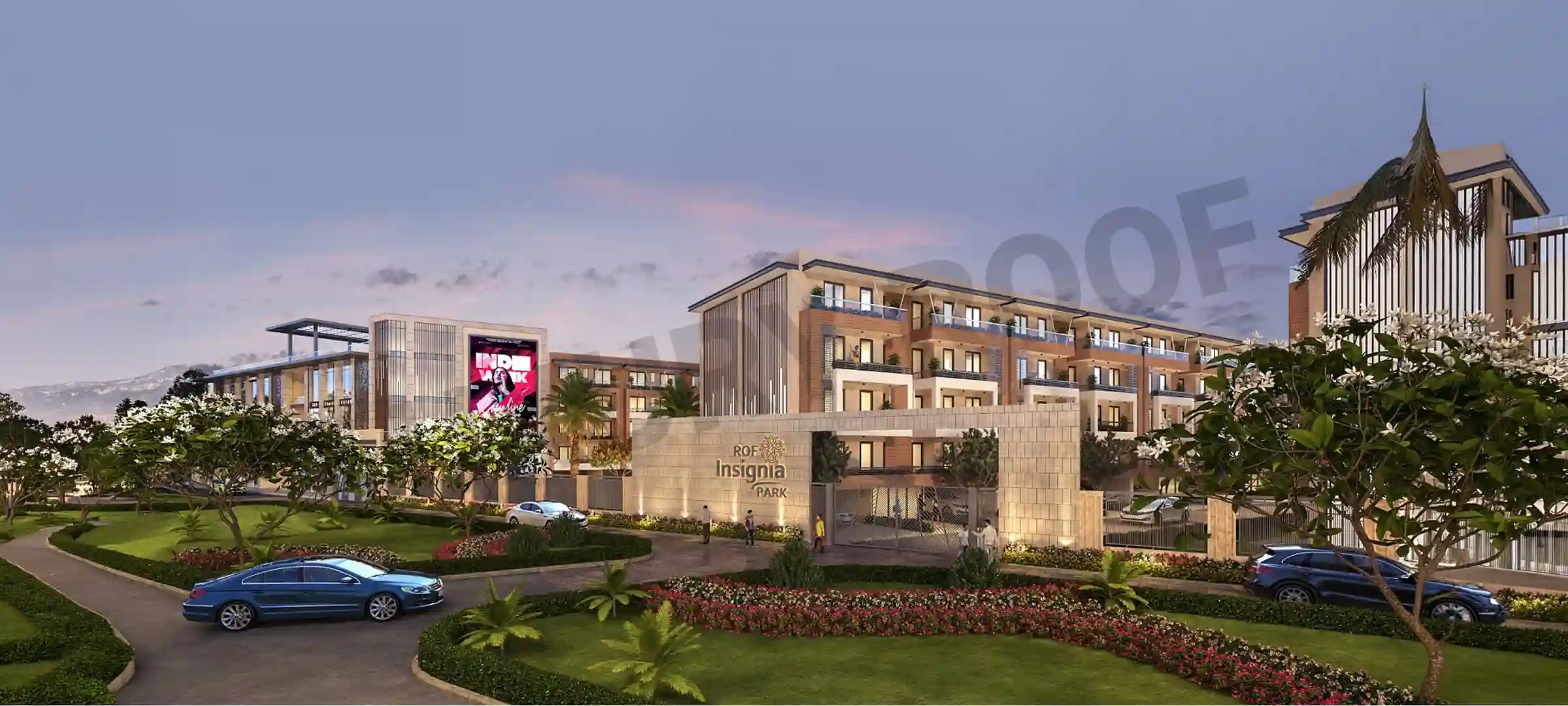Rof Insignia Park Entrance Sector 93 Gurgaon