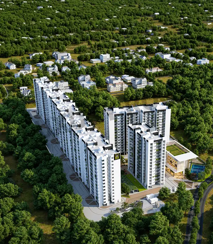 Snn Estates Felicity Aerial View2 Thanisandra Bangalore