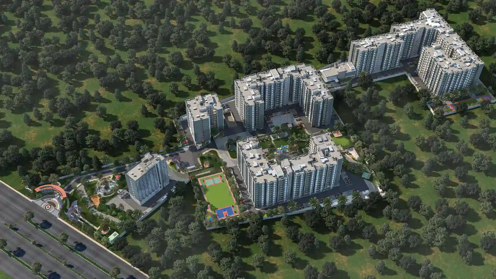 Sattva Aeropolis Aerial View Boovanahalli Bangalore Sattva Aeropolis Aerial View Boovanahalli Bangalore
