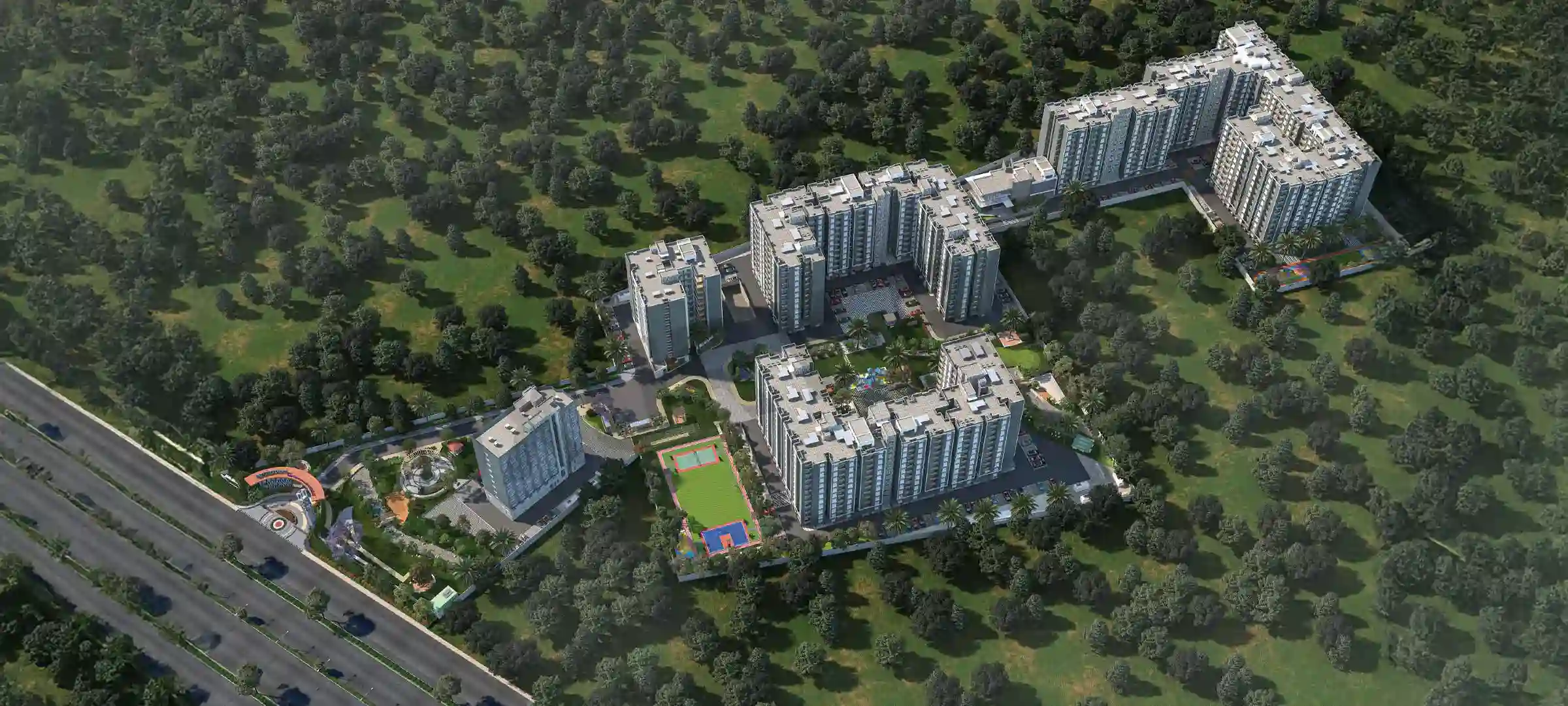 Sattva%20aeropolis Aerial View1 Boovanahalli Bangalore