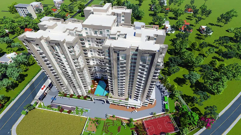 Sattva Aqua Vista Aerial View Bannerghatta Rd Anthappa Layout Phase 4 Begur Bengaluru