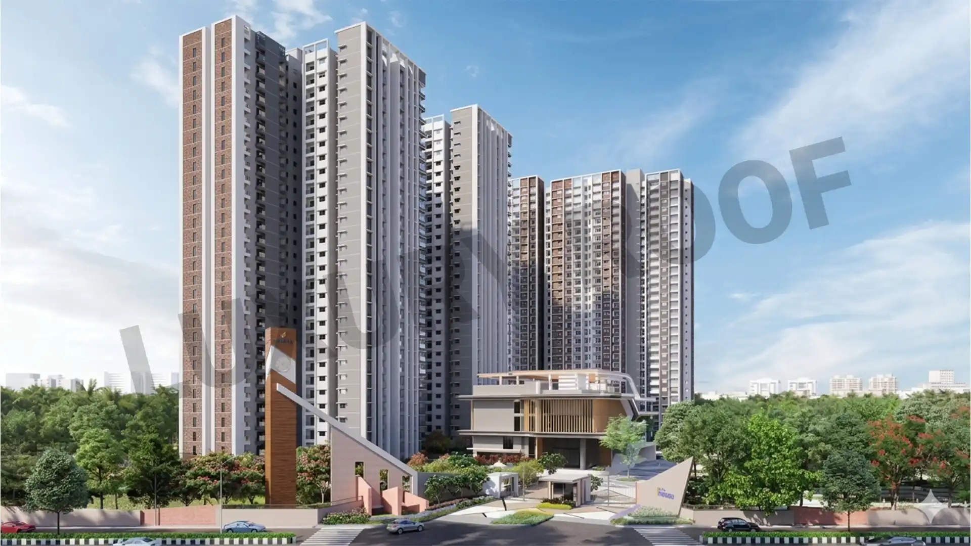 Sattva Songbird Entrance Budigere Cross Bangalore