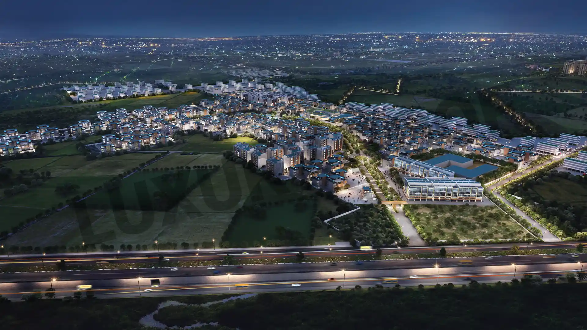 Signature Global City Of Colours Aerial View Sidhrawali Gurgaon