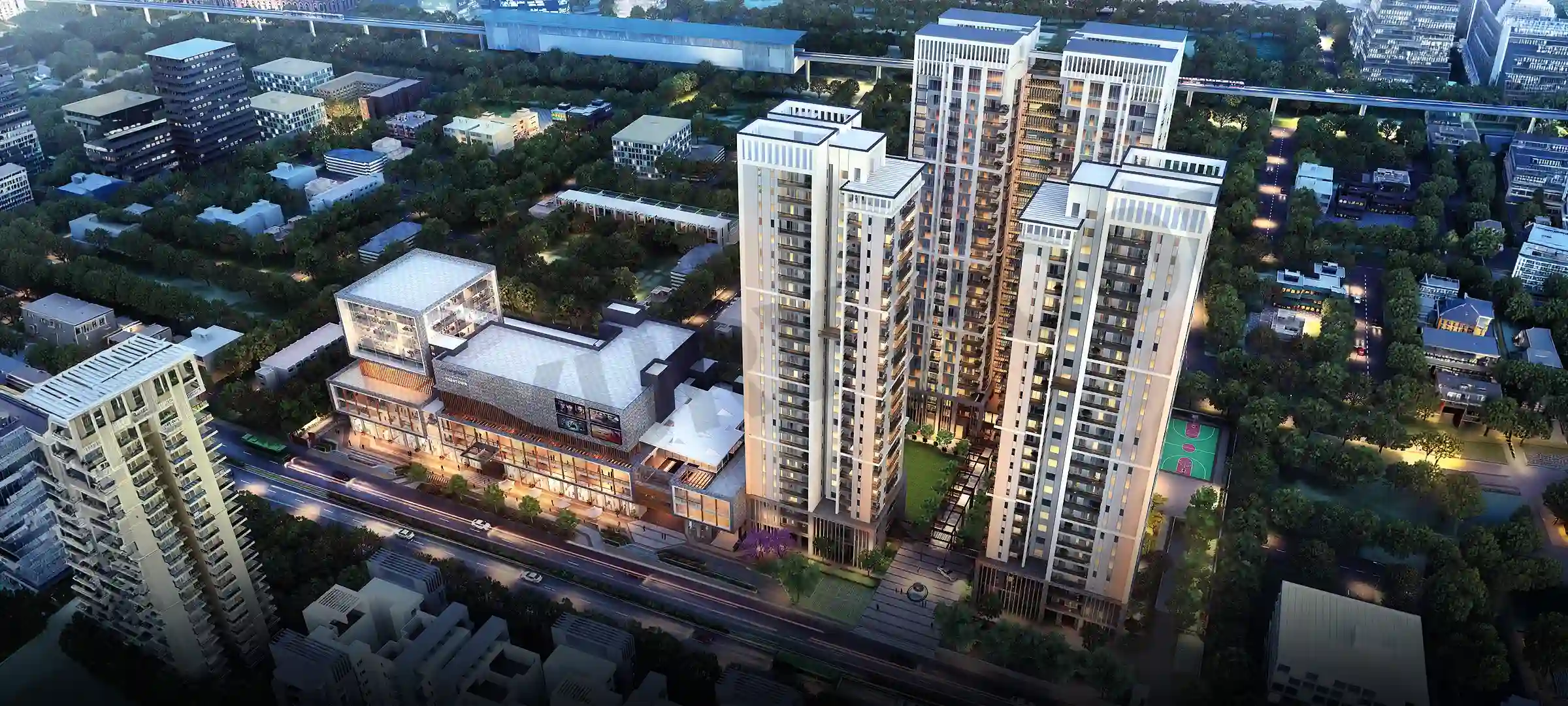 Silverglades Hightown Residences Elevation Sushant Lok Phase 1 Gurgaon