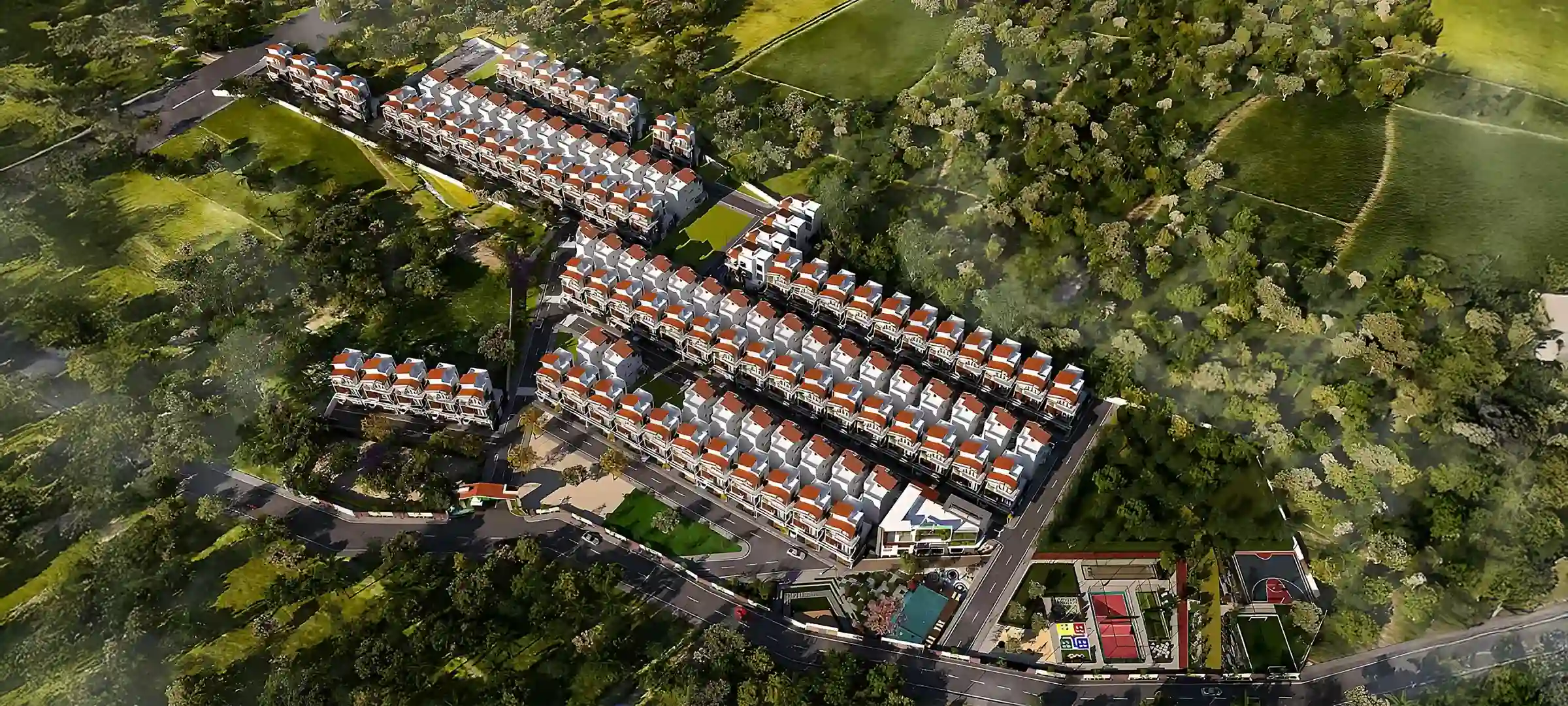 Sowparnika Life On The Green Aerial View Bidaraguppe Bangalore South