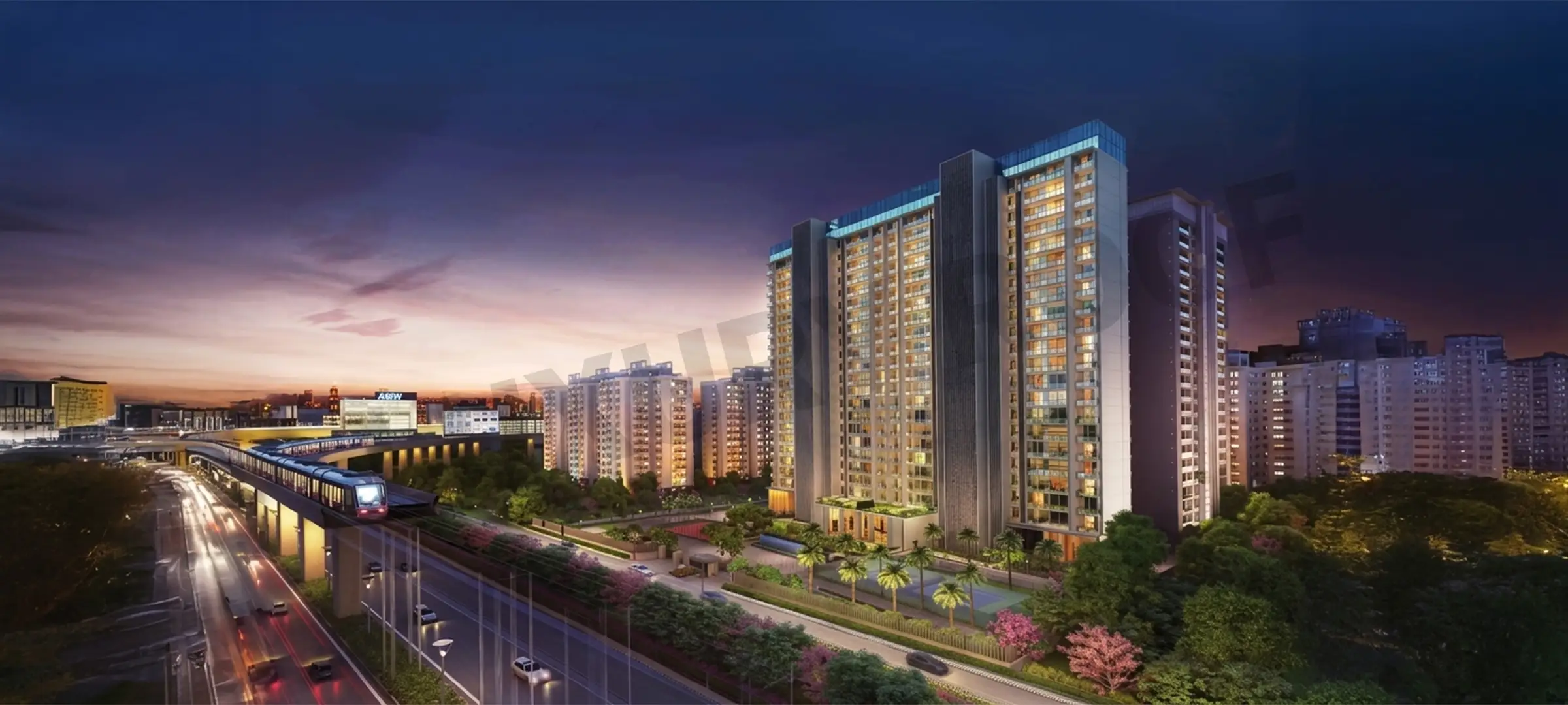 Suncity Platinum Towers Elevation Mg Road Gurgaon