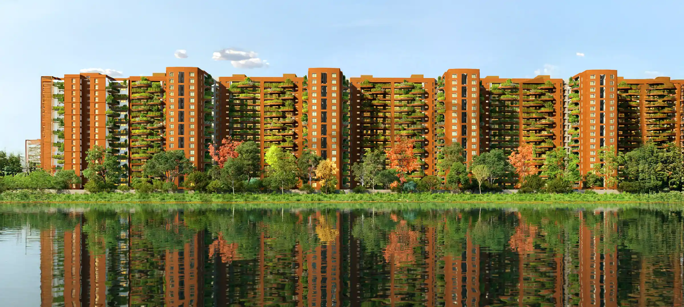 Total Environment Down By The Water River Side Elevation Jakkur Bengaluru